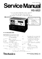 Technics - RSM-22 - Service manual 